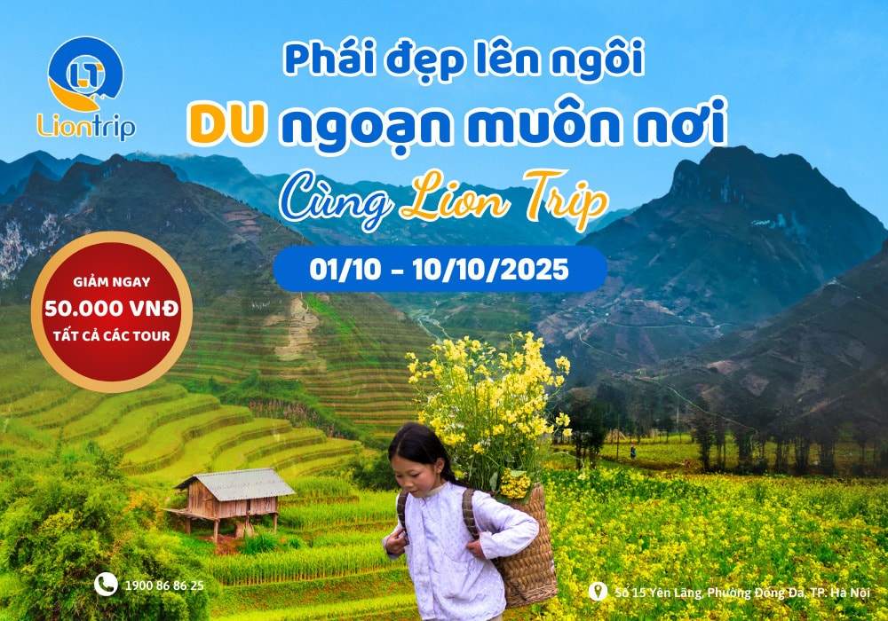 Giảm ngay 50.000 VNĐ cho khách hàng nữ khi đăng ký tour